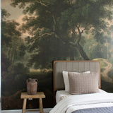Deep Woodland Landscape Wall Mural (Peel and Stick)