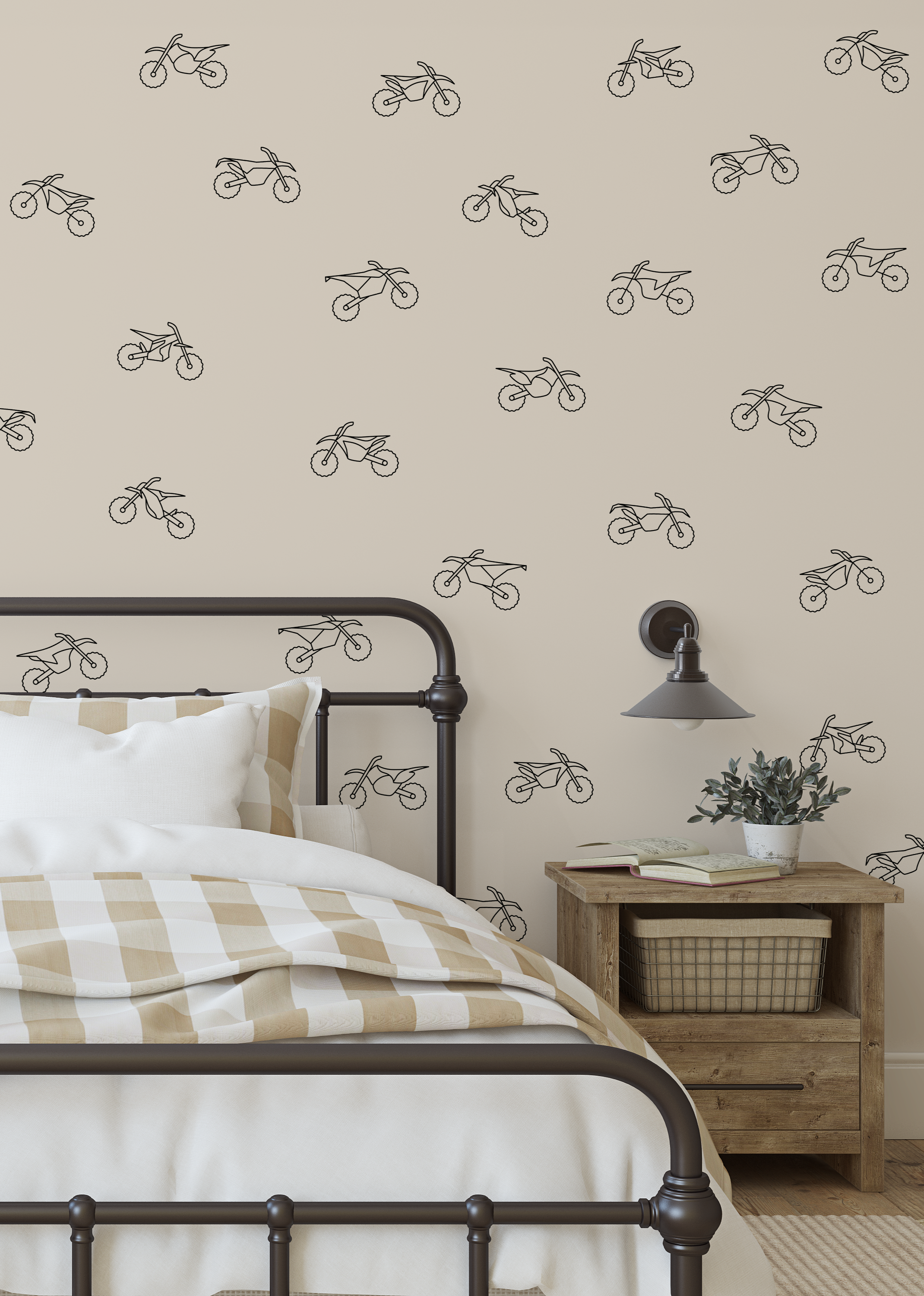 Simple Dirt Bike Decals (Peel and Stick Decals)