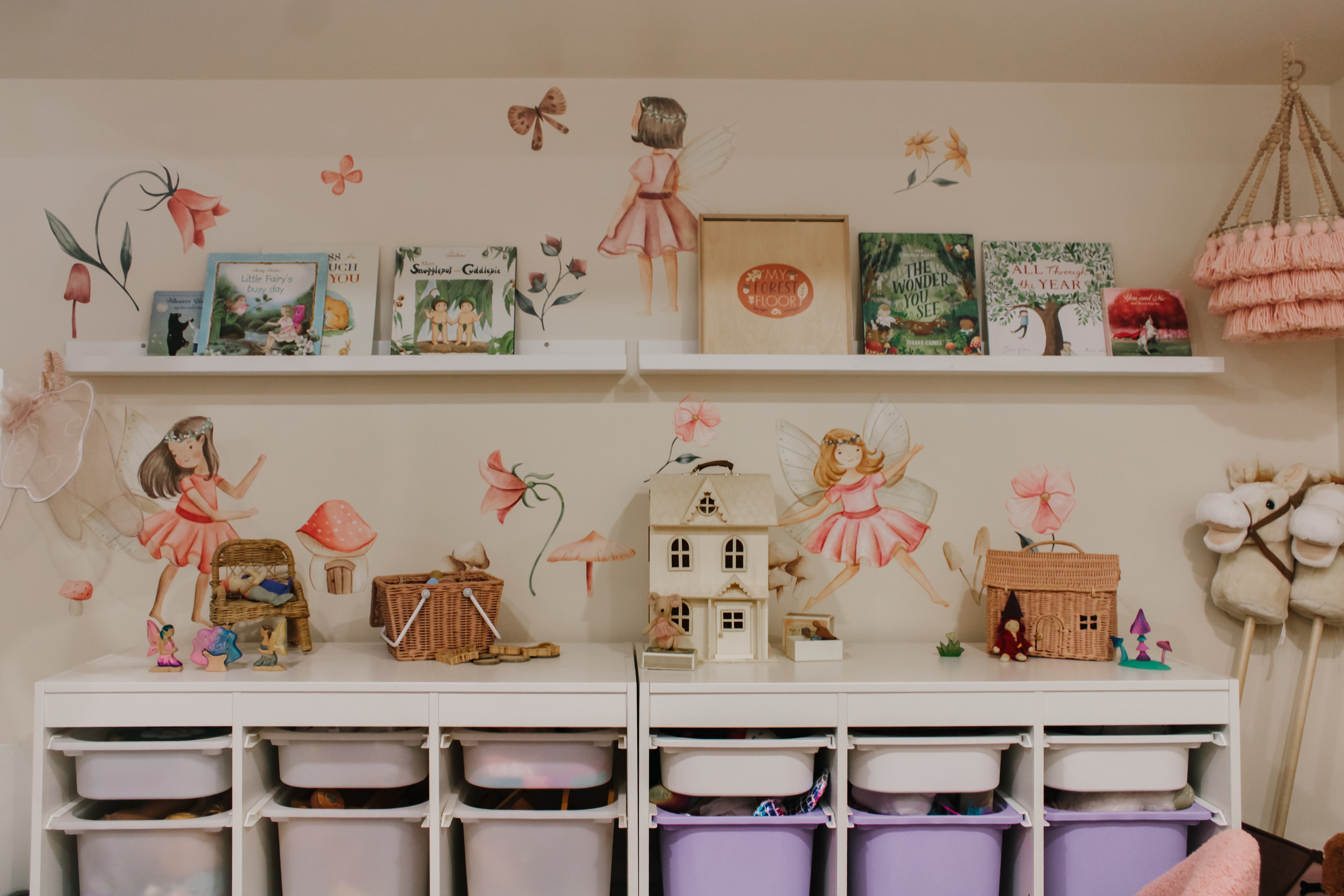 Fairy Garden Wall Stickers (Peel and Stick Decals)