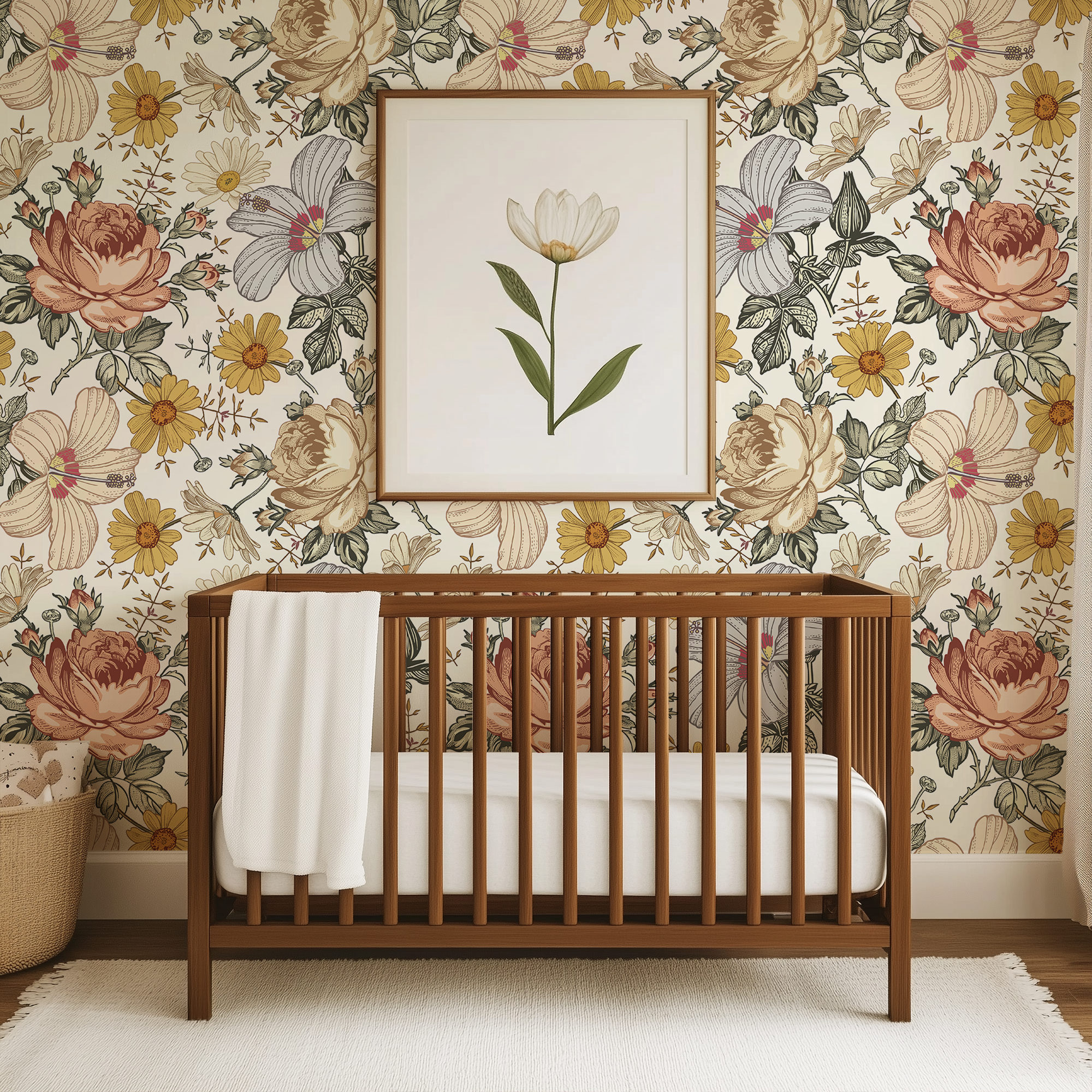 Madelyn Boho Floral Wallpaper