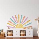 Rainbow Rays Sun Wall Sticker