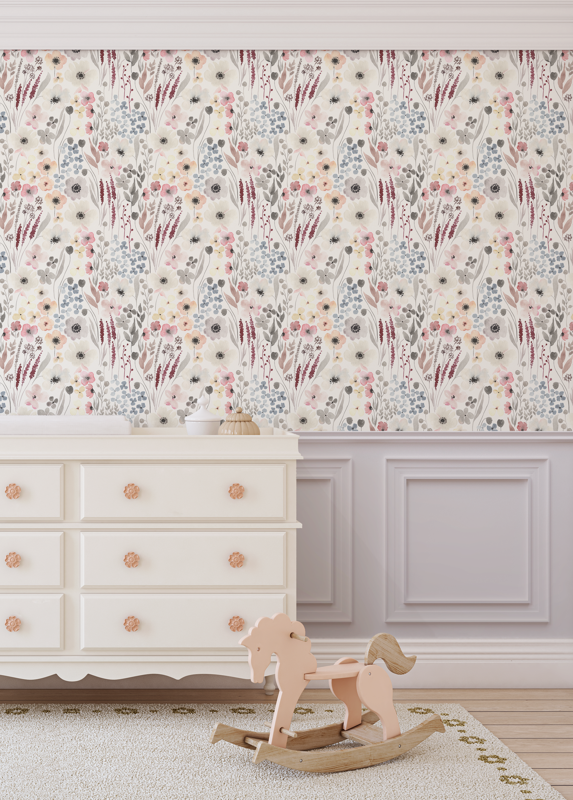 Vintage Anemones Wallpaper