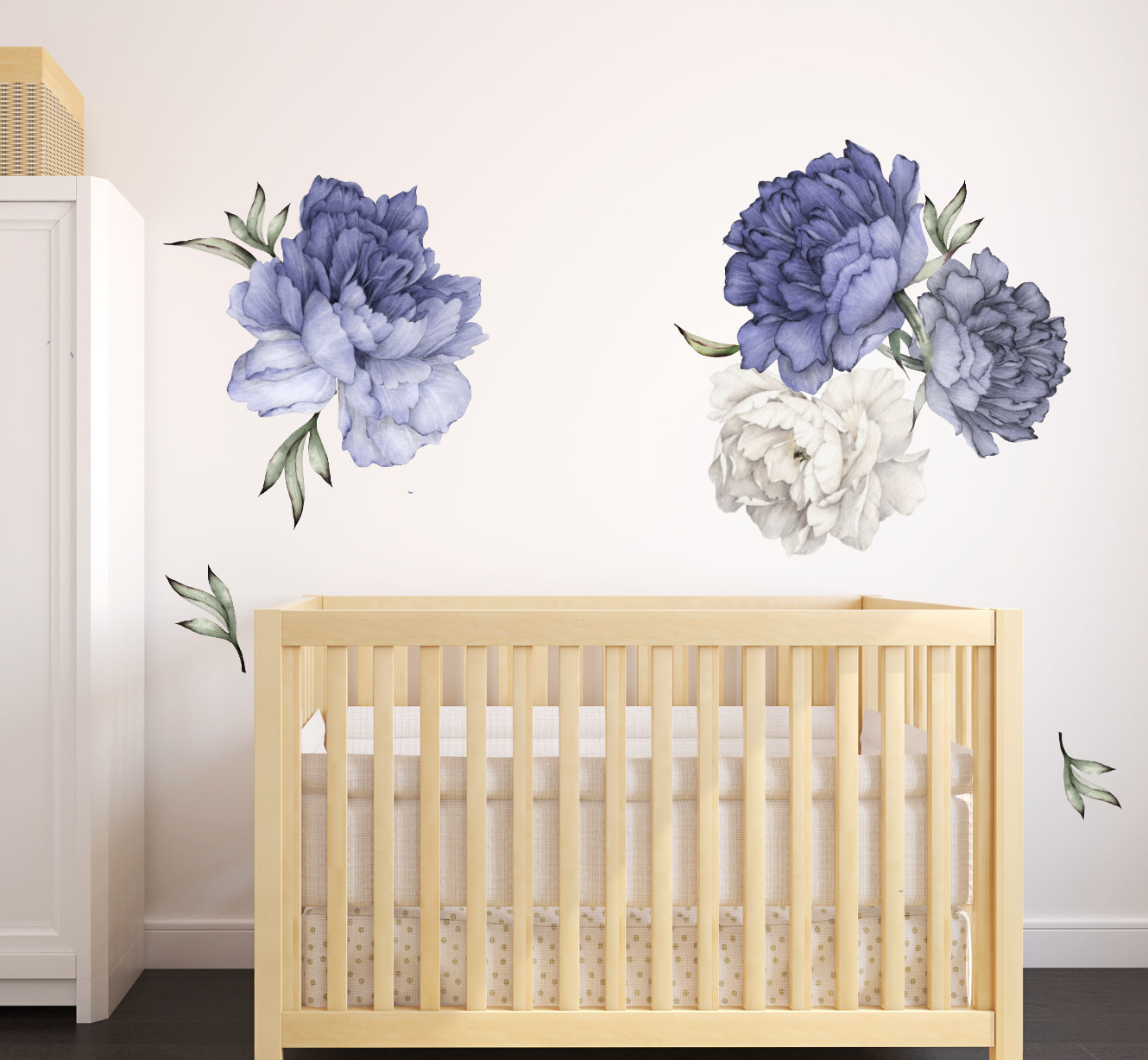 Blue Flower Wall Stickers