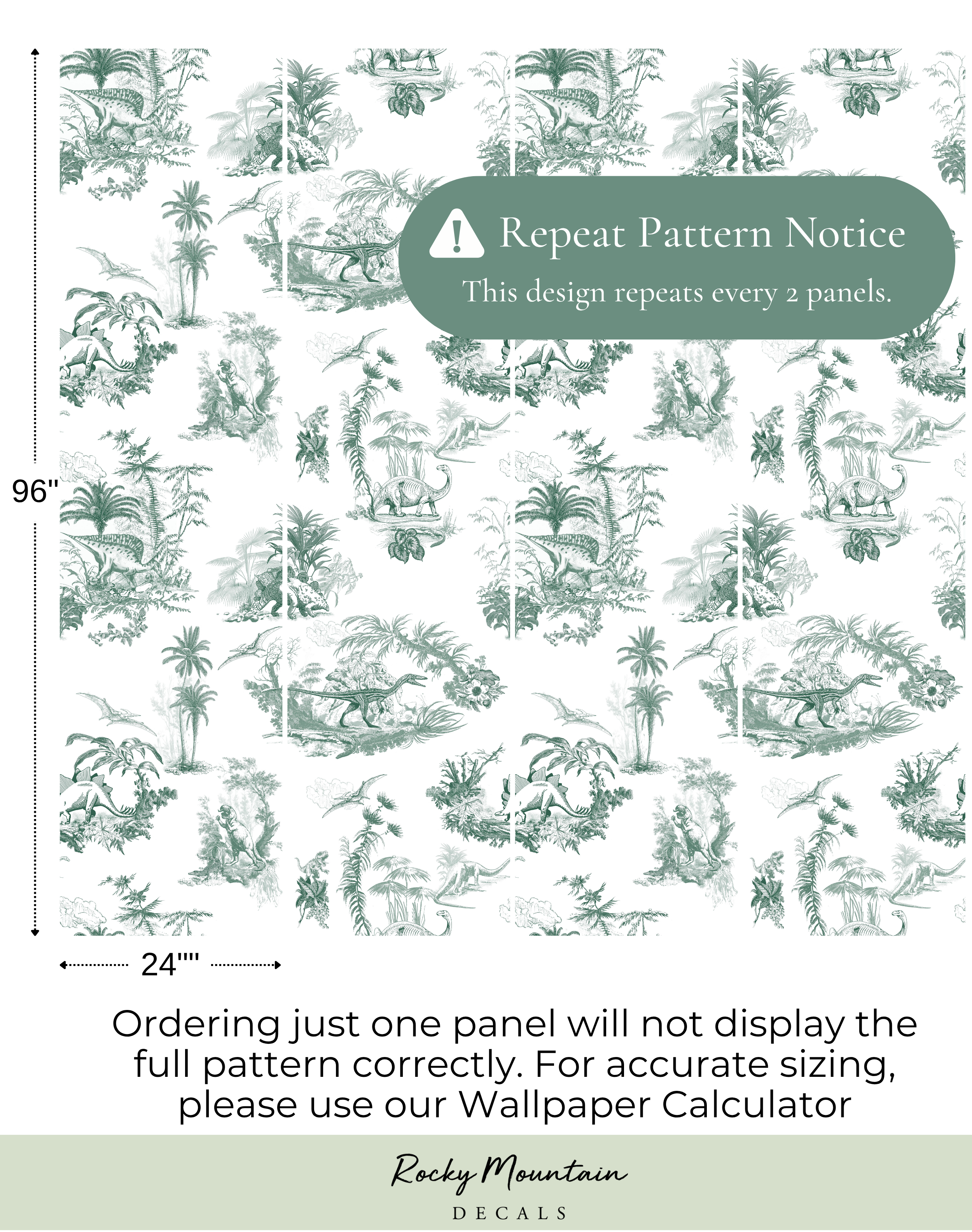 Dinosaur Toile Wallpaper