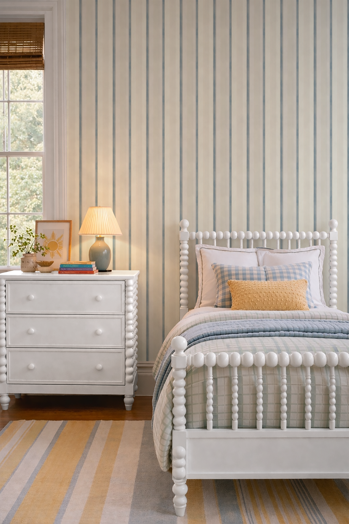 Ticking Stripe Wallpaper