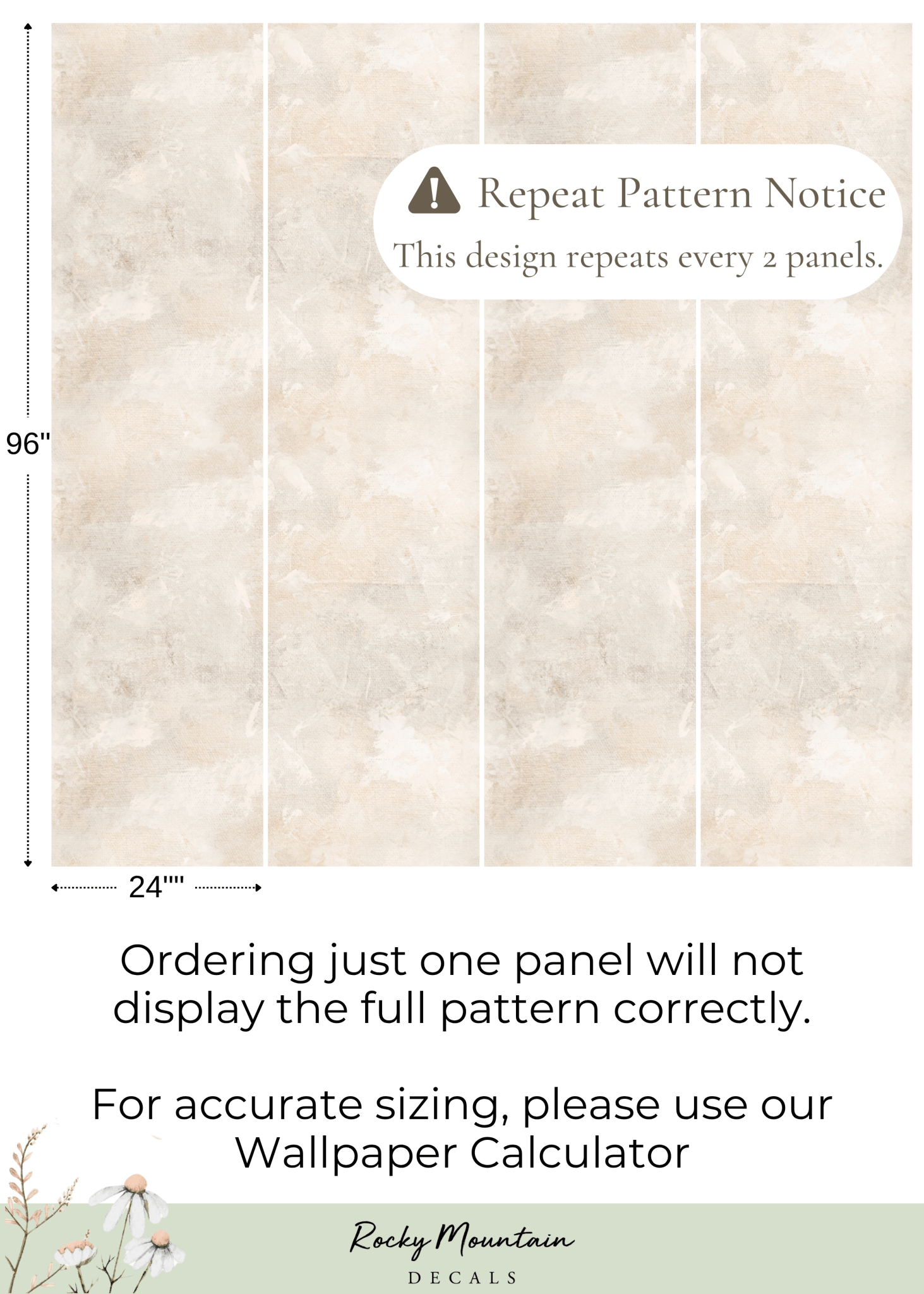 Aesthetic Peel and Stick Wallpaper (Limewash)