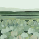 Easy Hang WallPaper - Painted Landscape Green Brushstrokes