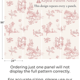 Ballerina Toile Wallpaper