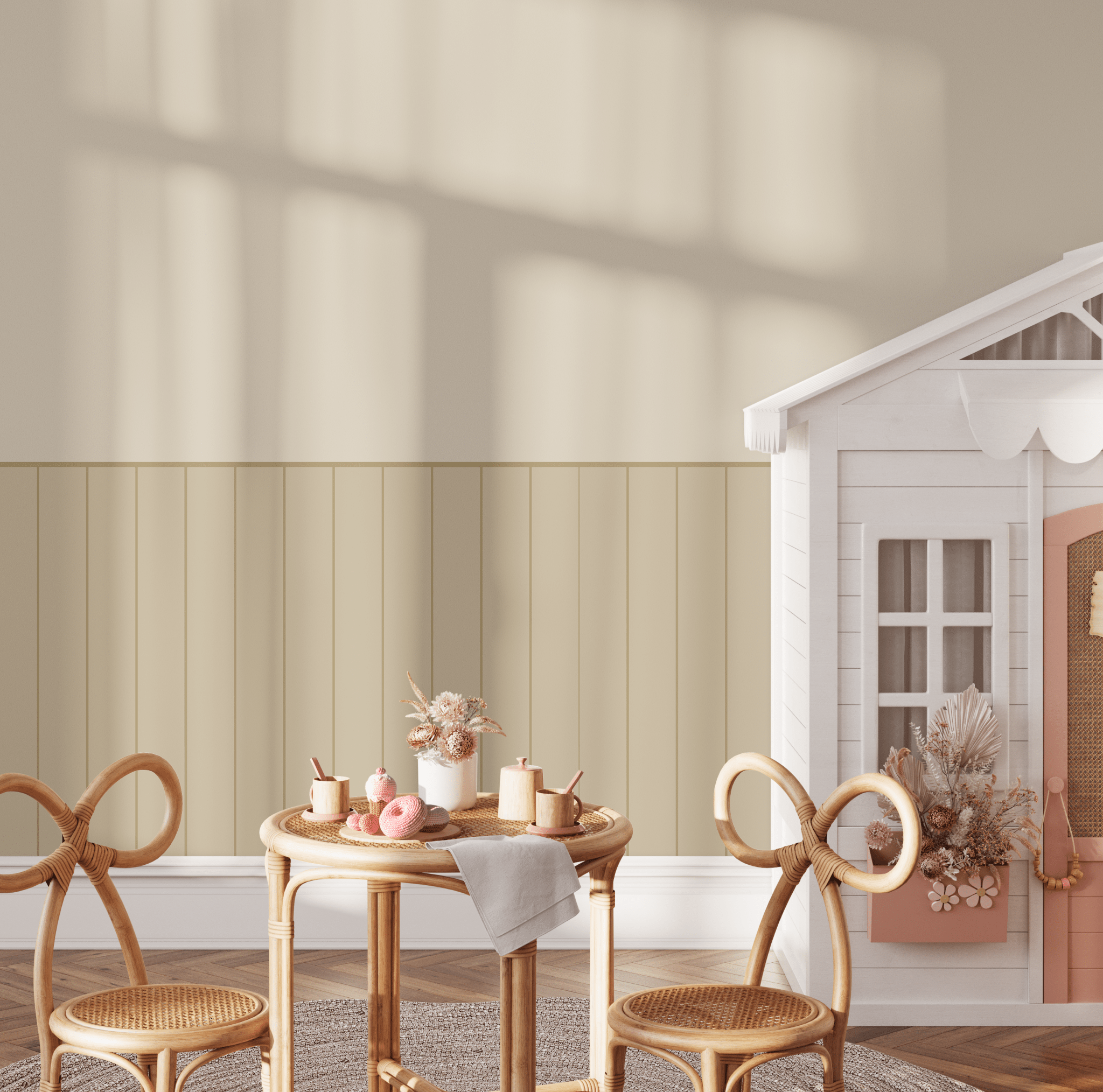 Beadboard Wood Panel Decal