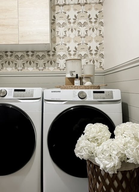 Beige Fabric Look Peel and Stick Wallpaper