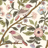 Birds and Flowers Wallpaper