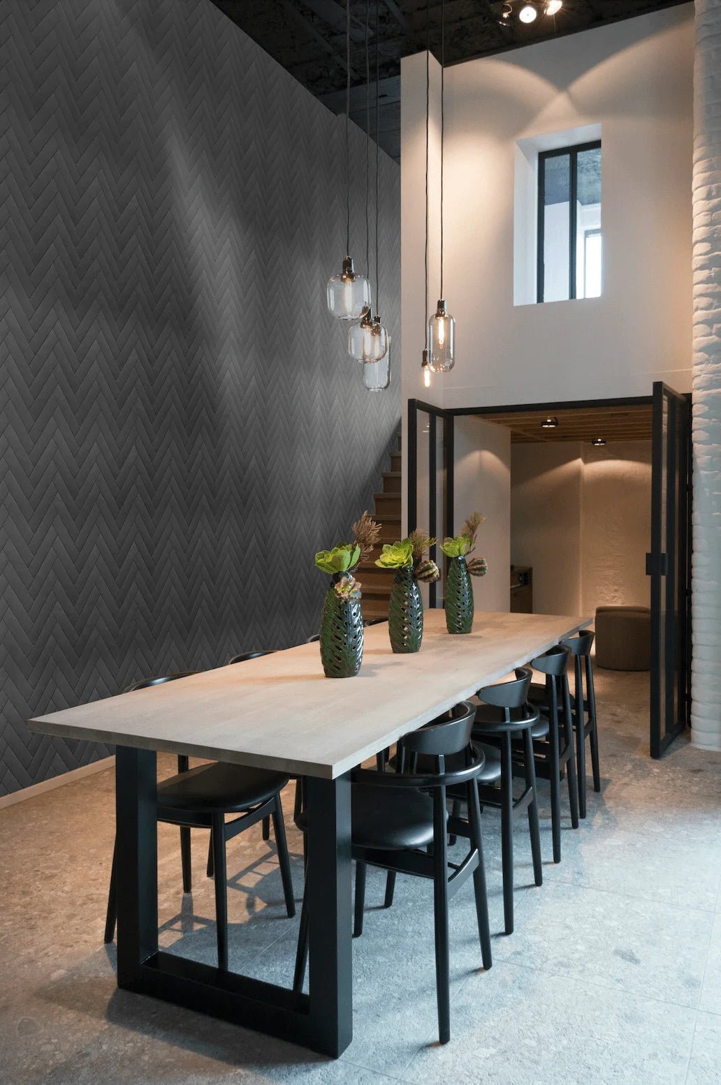 Black Wallpaper, Peel & Stick and Removable