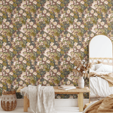 tiny floral wallpaper to update home decor