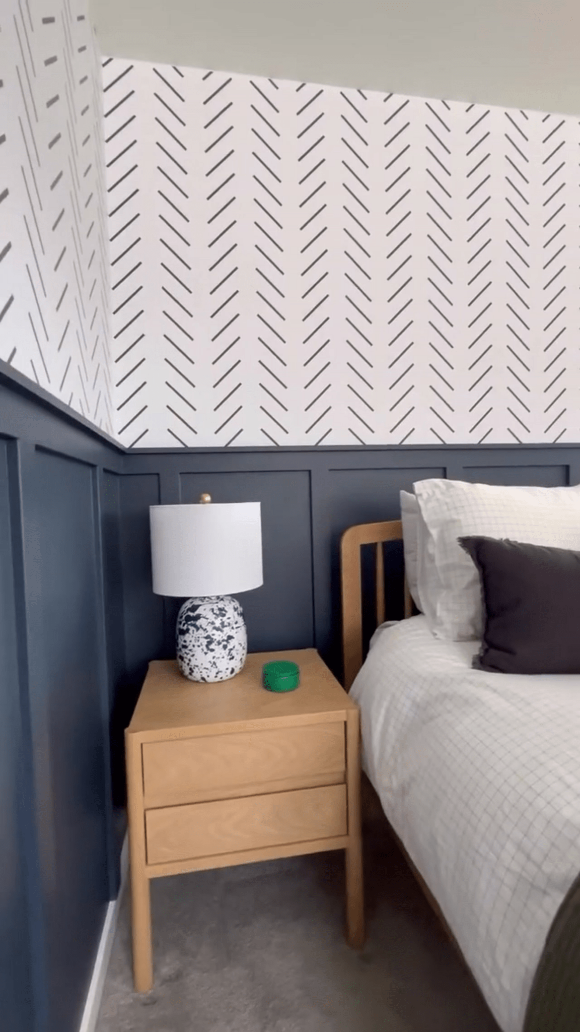 Chevron Herringbone Peel and Stick Wallpaper