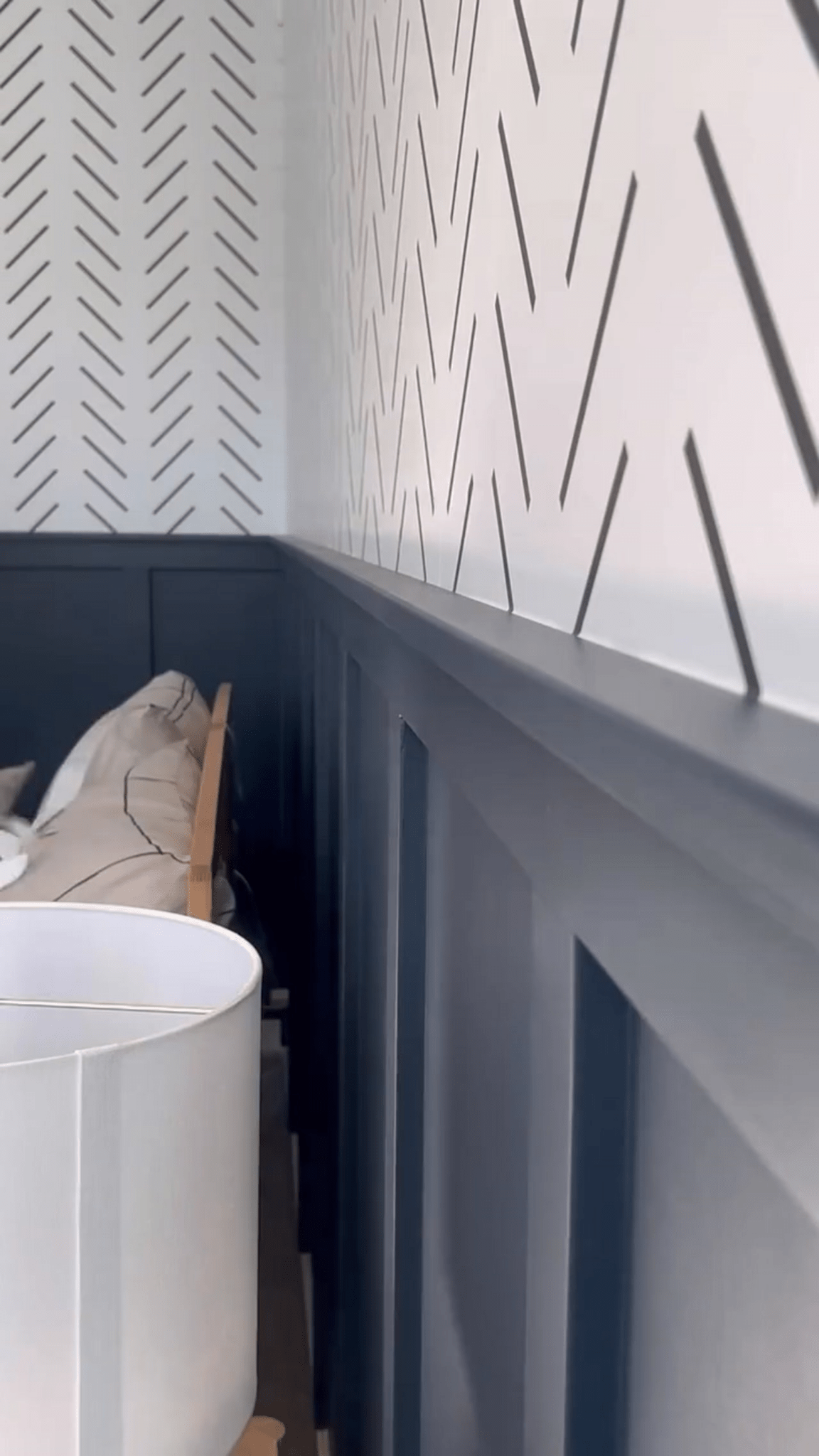 Chevron Herringbone Peel and Stick Wallpaper