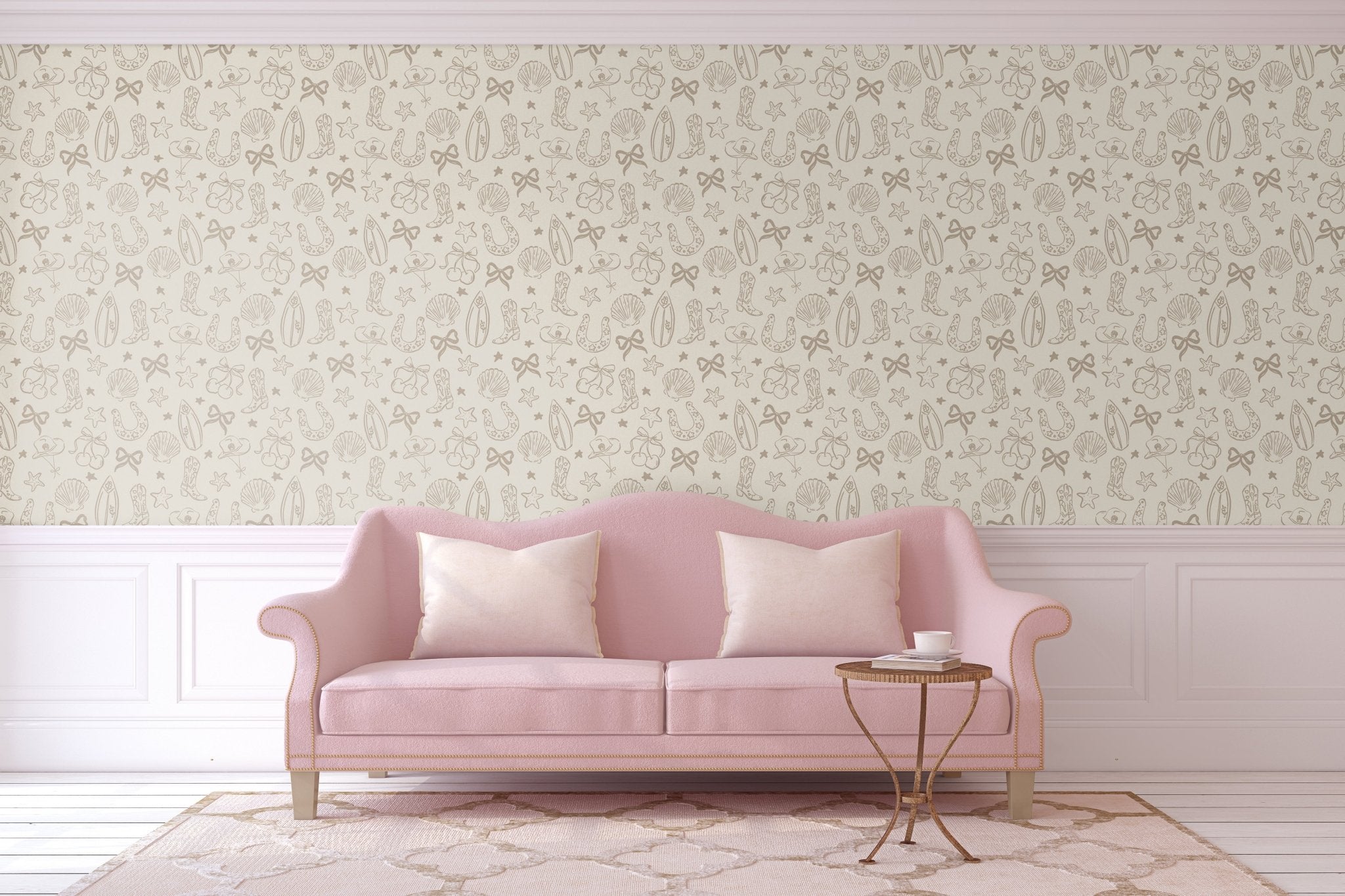 Coastal Cowgirl Peel and Stick Wallpaper (Neutral Brown)