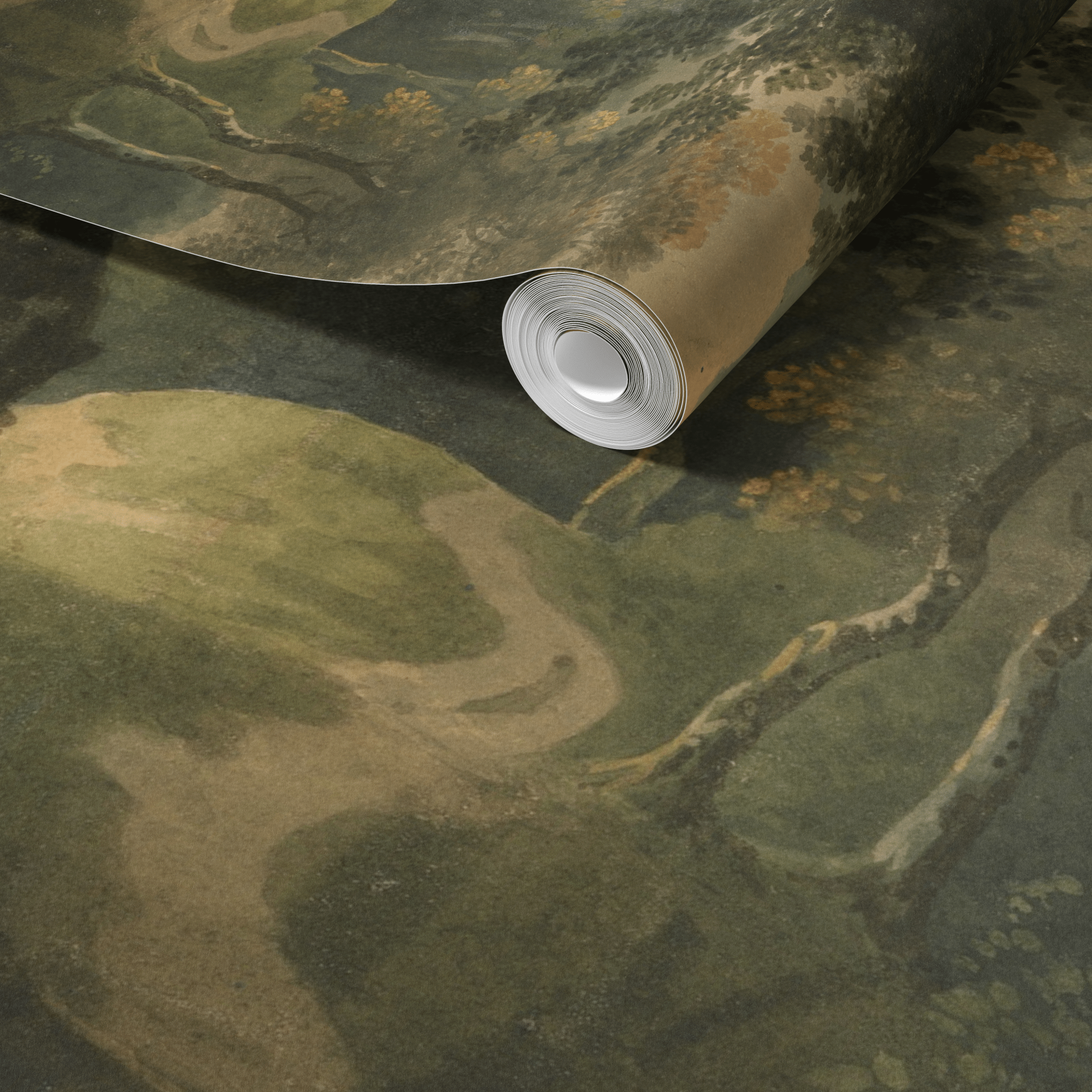 Deep Woodland Landscape Thomas Barker, Woodland Mural, Wall Mural, Wallpaper, Painting, Painting Mural, Old Painting Mural, Thomas Barker Painting