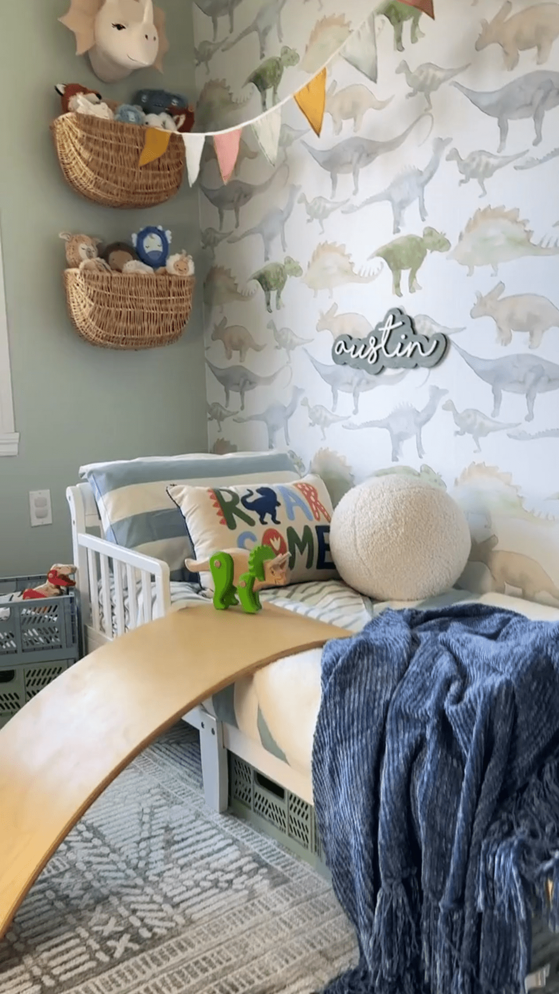 Dinosaur Peel and Stick Wallpaper