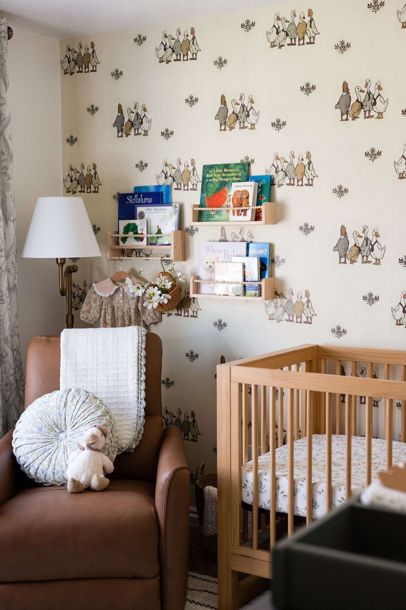 Ducks In a Row Peel and Stick Removable Wallpaper