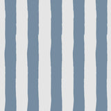 Large Scale Blue Stripe Wallpaper