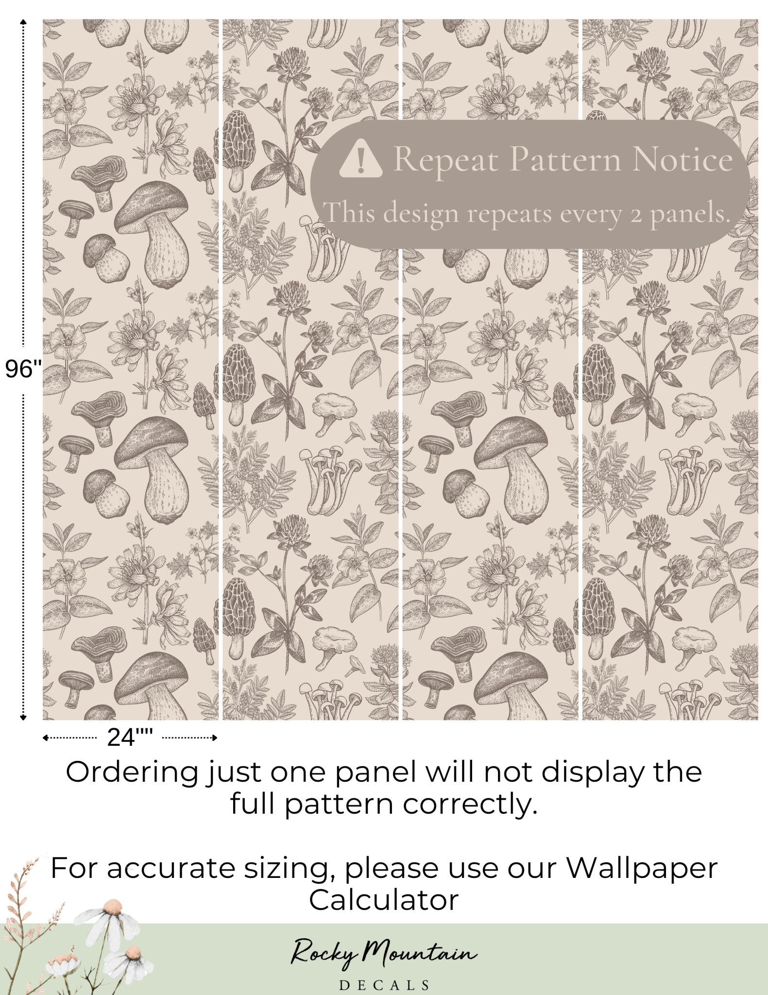 Forest Foraging Peel and Stick Wallpaper - Self Adhesive, Temporary and Removable