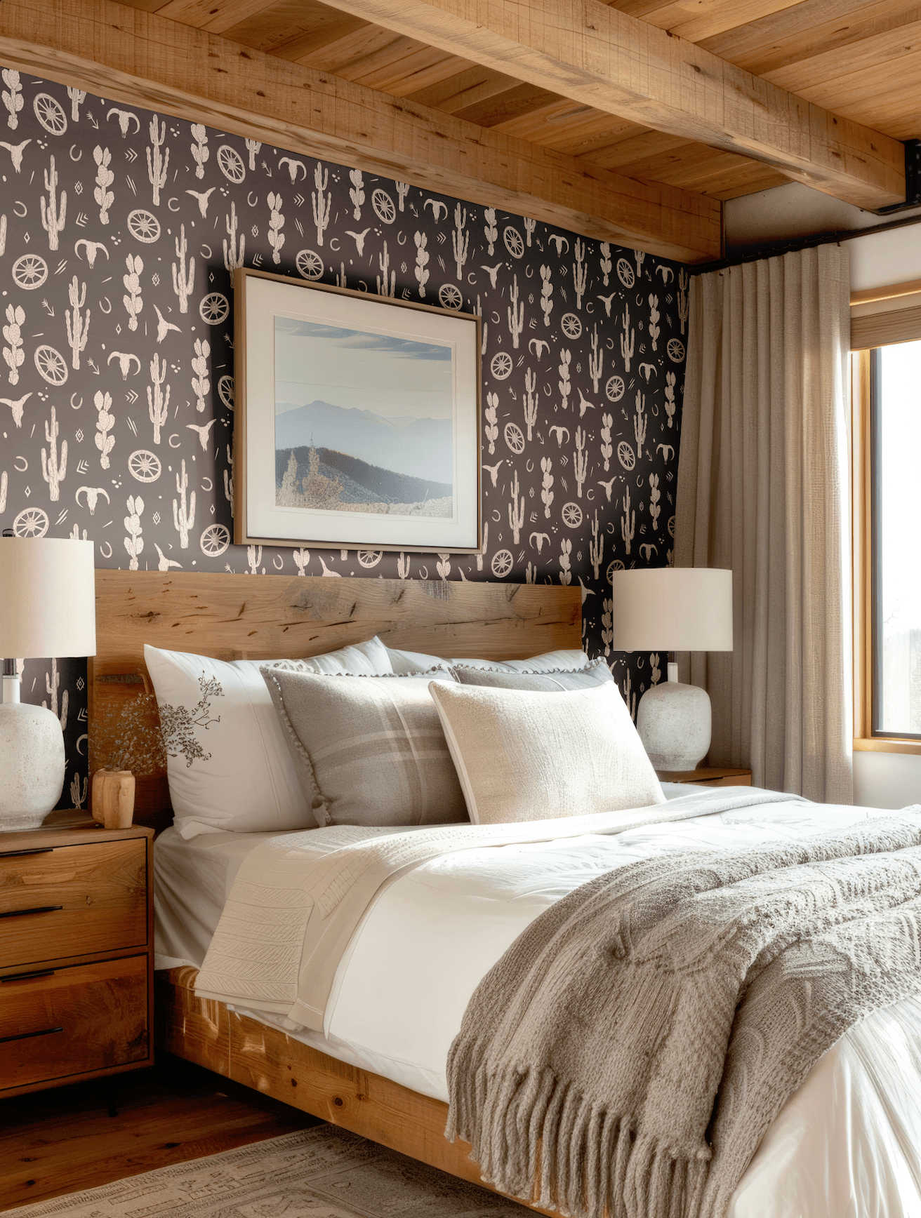 Frontier Wallpaper with western design