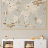 Kids Map of the World Decal