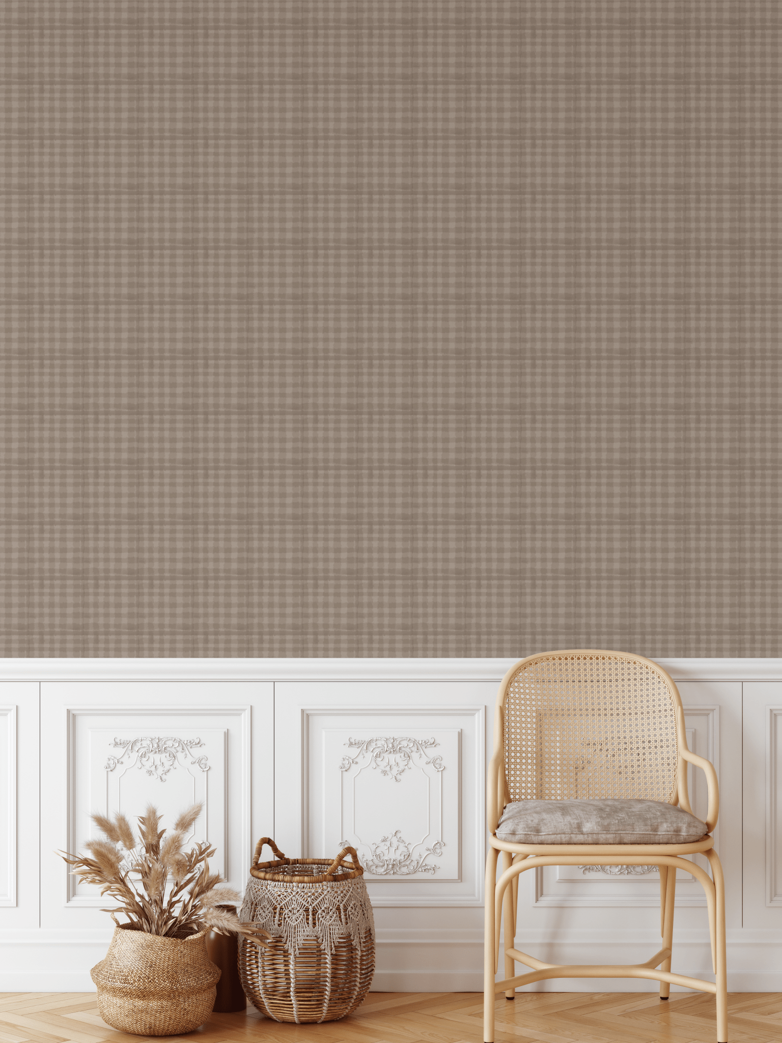 Mini Plaid Check Wallpaper, Peel & Stick and Removable