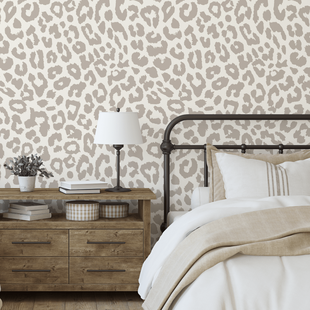 Neutral Animal Print Peel and Stick Wallpaper