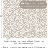 Neutral Animal Print Peel and Stick Wallpaper