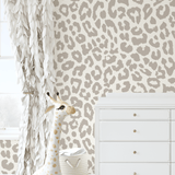 Neutral Animal Print Peel and Stick Wallpaper