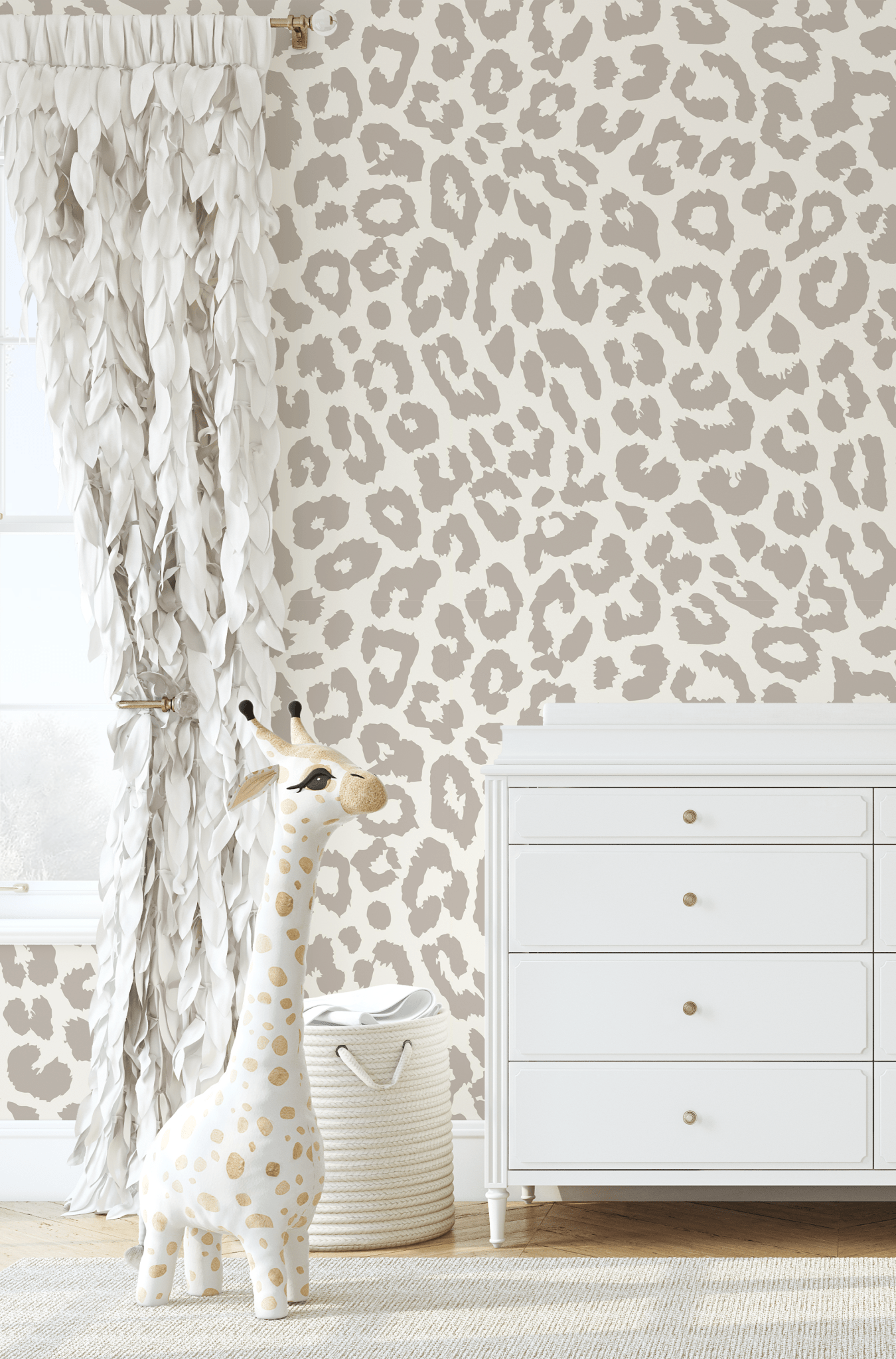 Neutral Animal Print Peel and Stick Wallpaper