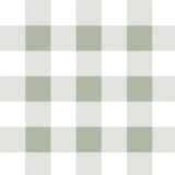 Sage Gingham Peel and Stick Wallpaper
