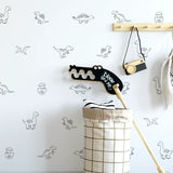 Simple Dinosaur Decals (Peel and Stick Decals)