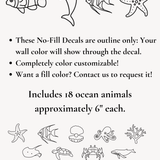 Simple Underwater Decals (Peel and Stick Decals)