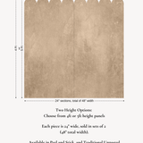 Textured Scallop Half Wall Panels