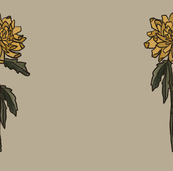 Vintage Aster Wallpaper