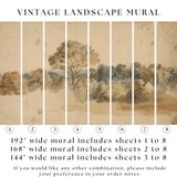 Vintage Landscape Wall Mural (Peel & Stick)