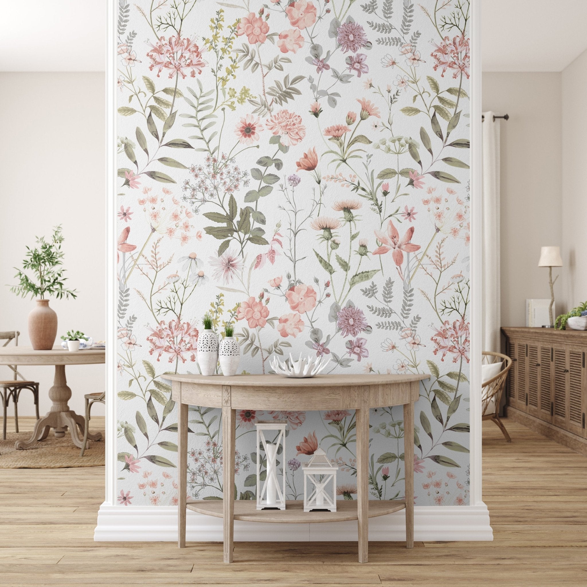 Cutout Floral Fabric, Wallpaper and Home Decor