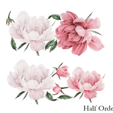 Floral wall decals, floral wall decal, floral decals, floral decal, peel and stick decals, floral wallpaper for walls