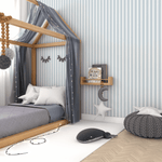 Blue stripe wallpaper, classic wallpaper, boy room wallpaper, boy nursery wallpaper, boy nursery decor