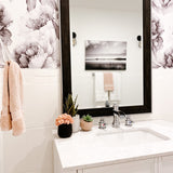 peel and stick wallpaper in bathroom