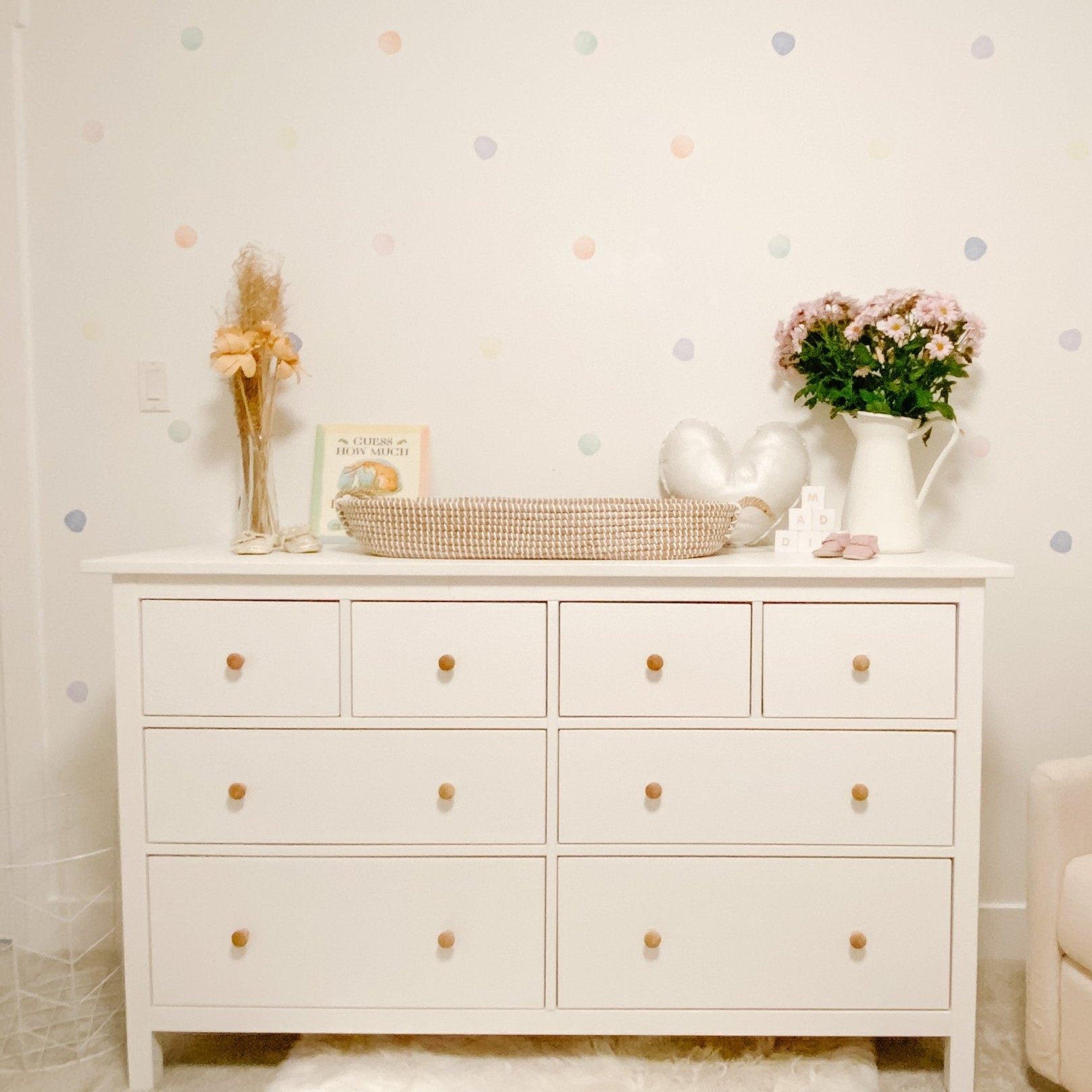 Candy Store Watercolor Wall Dots, Kids Wall Decals, Rocky Mountain Decals