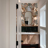 classic wallpaper peel and stick for bathroom, removable and self-adhesive wall paper