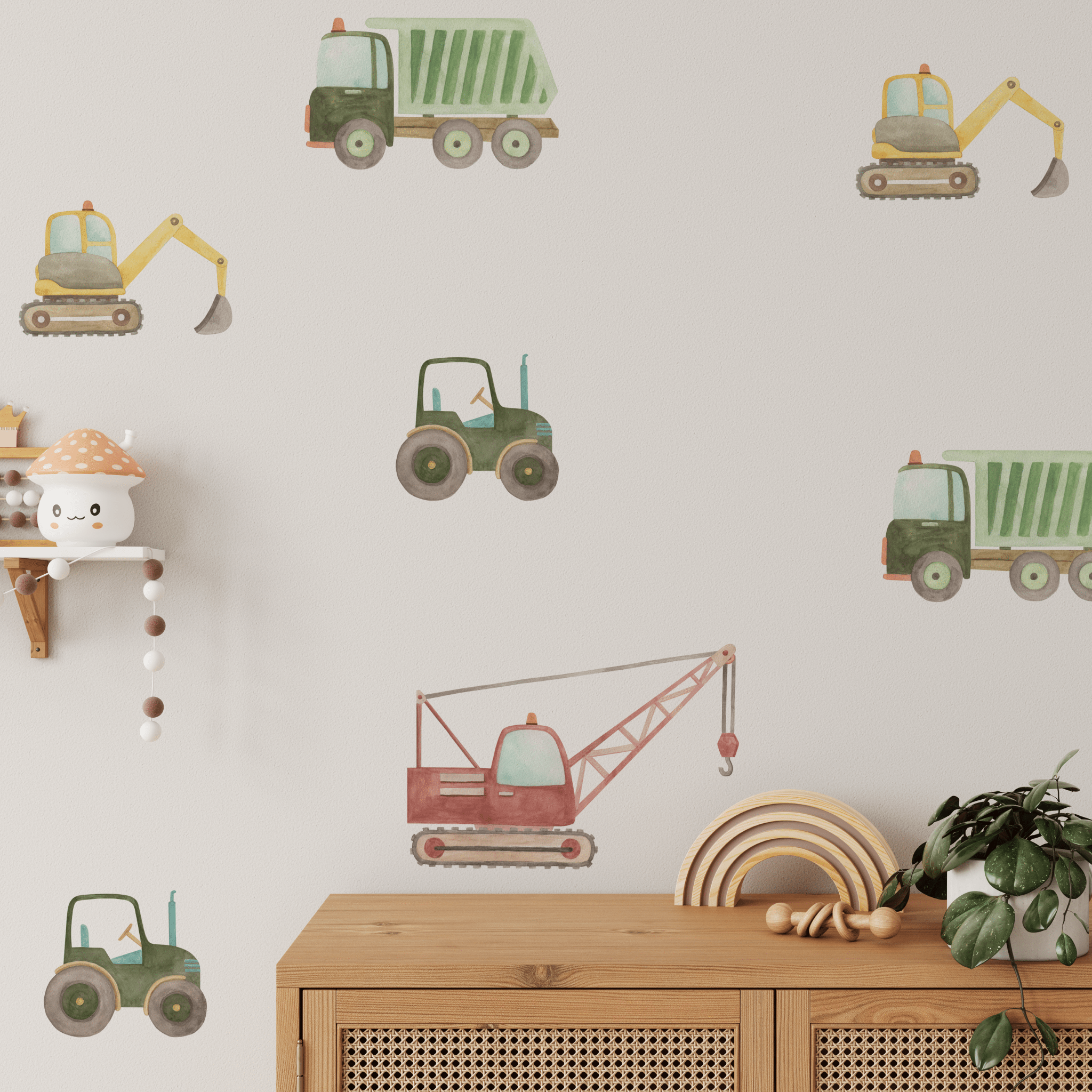 Construction Wall Stickers