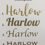Personalized Childrens Wall Decal - Girls Name Wall Decal - Nursery Wall Decal - Personalized Name Decal - Vinyl Wall Decal