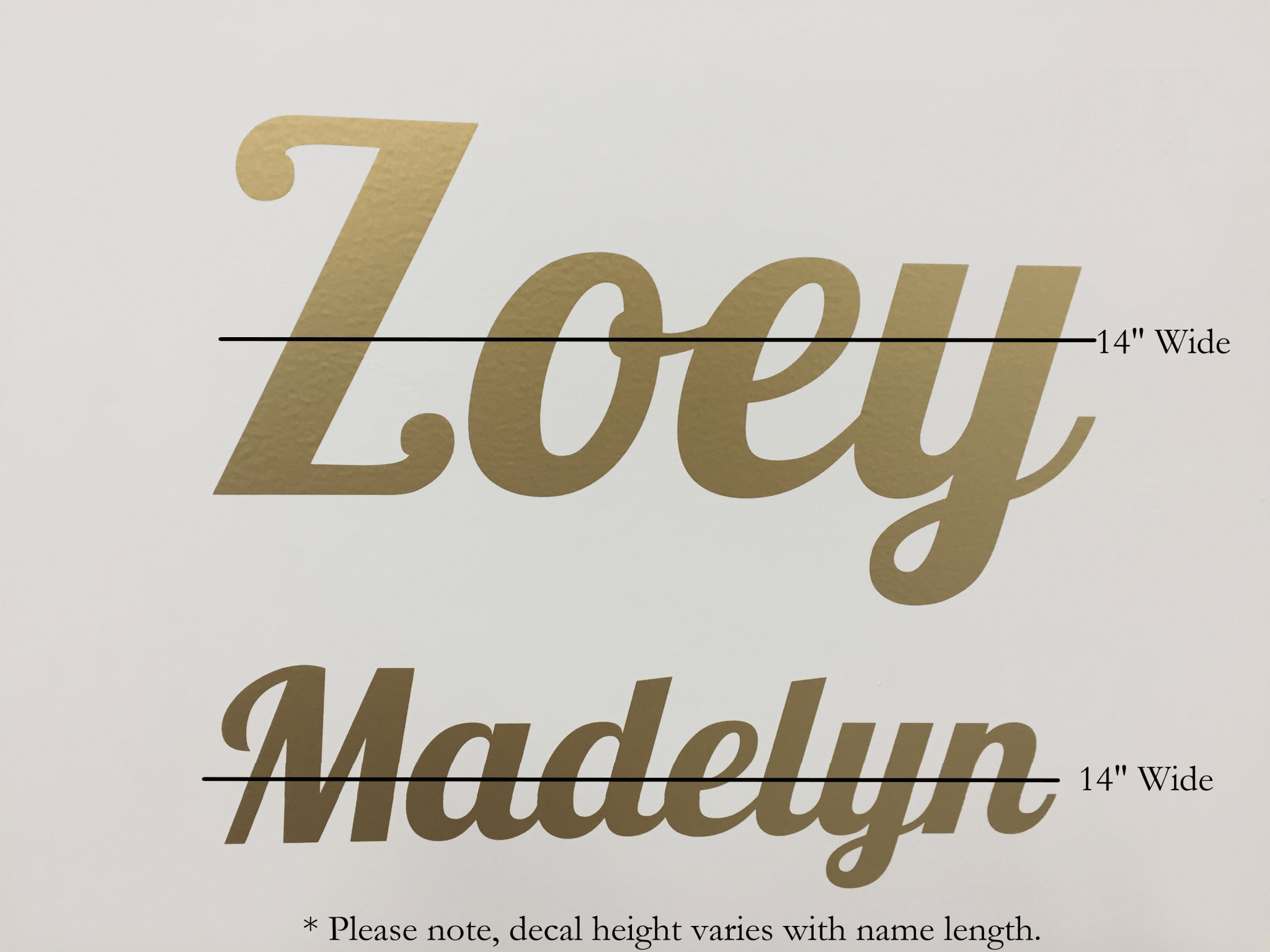 kids name wall decal