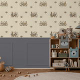 classic cute wallpaper with ducks for kids room decor, peel and stick, removable canada