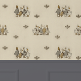 classic cute wallpaper with ducks for kids room decor, peel and stick, removable
