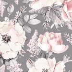 Dusty Rose Wallpaper, Vintage, Floral, Nursery, Wallpaper, Watercolor, Baby, Kids, Decal, Sweet, Room, Wall, Murals